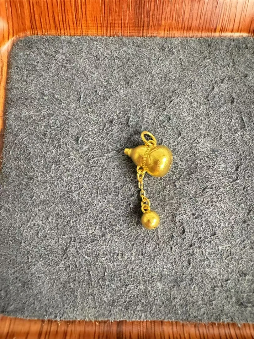 足金999 古法工艺葫芦吊坠