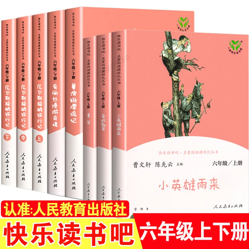 人教版六年级读书吧小英雄雨来爱的教育童年高尔基小学课外阅读书