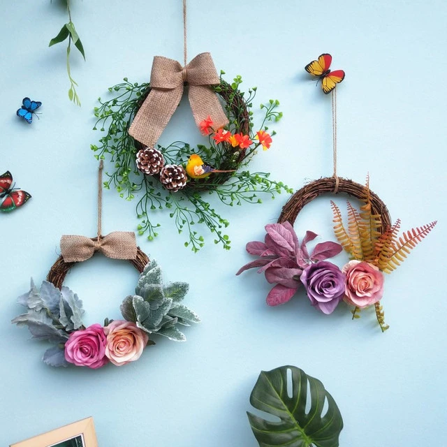 花环装饰创意墙上挂饰客厅背景墙装饰幼儿园diy环创挂件家居饰品