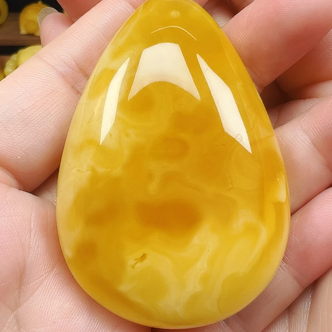 蜜蜡未镶嵌珠宝奇石蜜蜡水滴挂坠