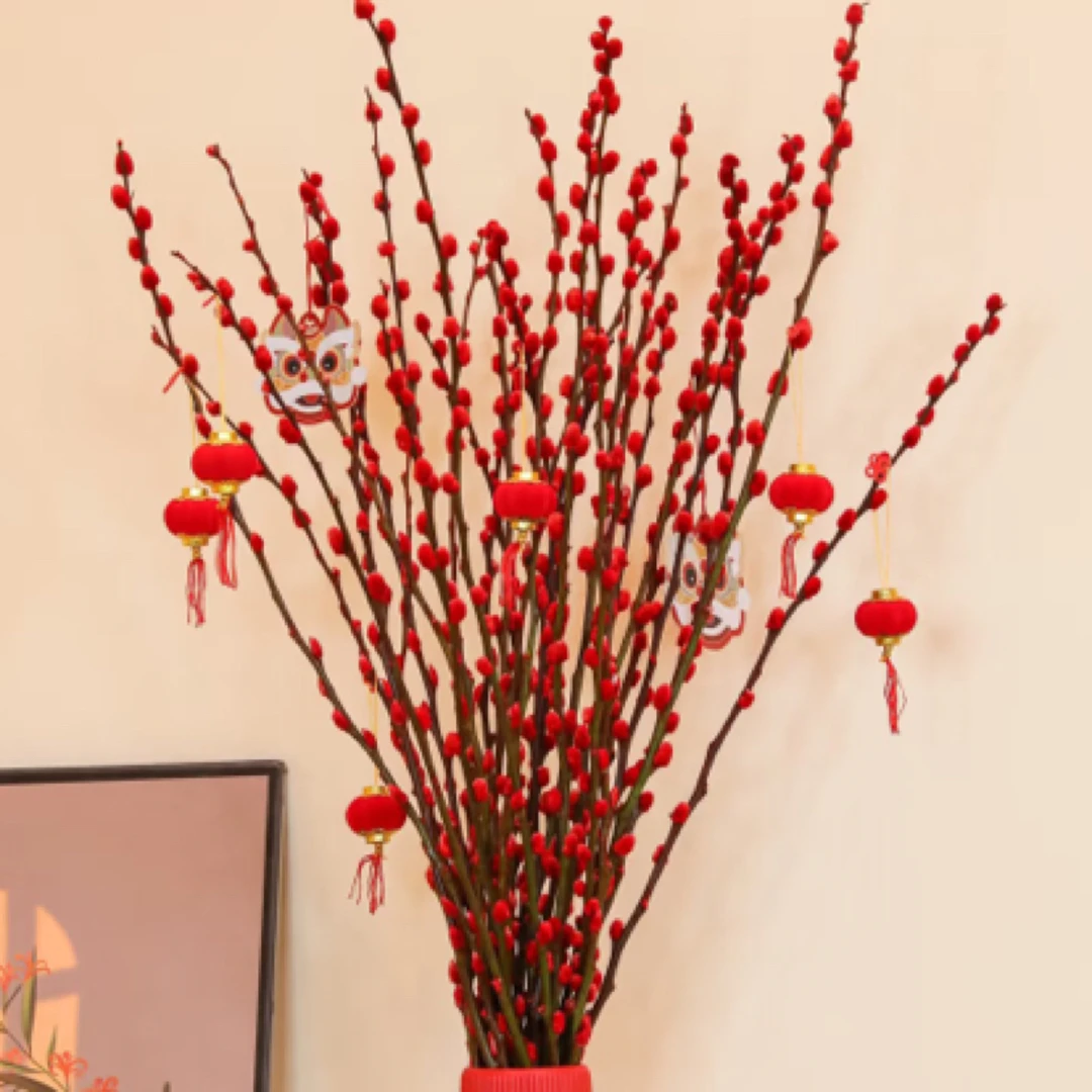 【银两到家】红色银柳 20枝