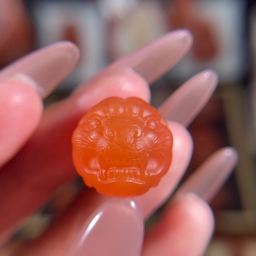 南红玛瑙未镶嵌老虎珠15