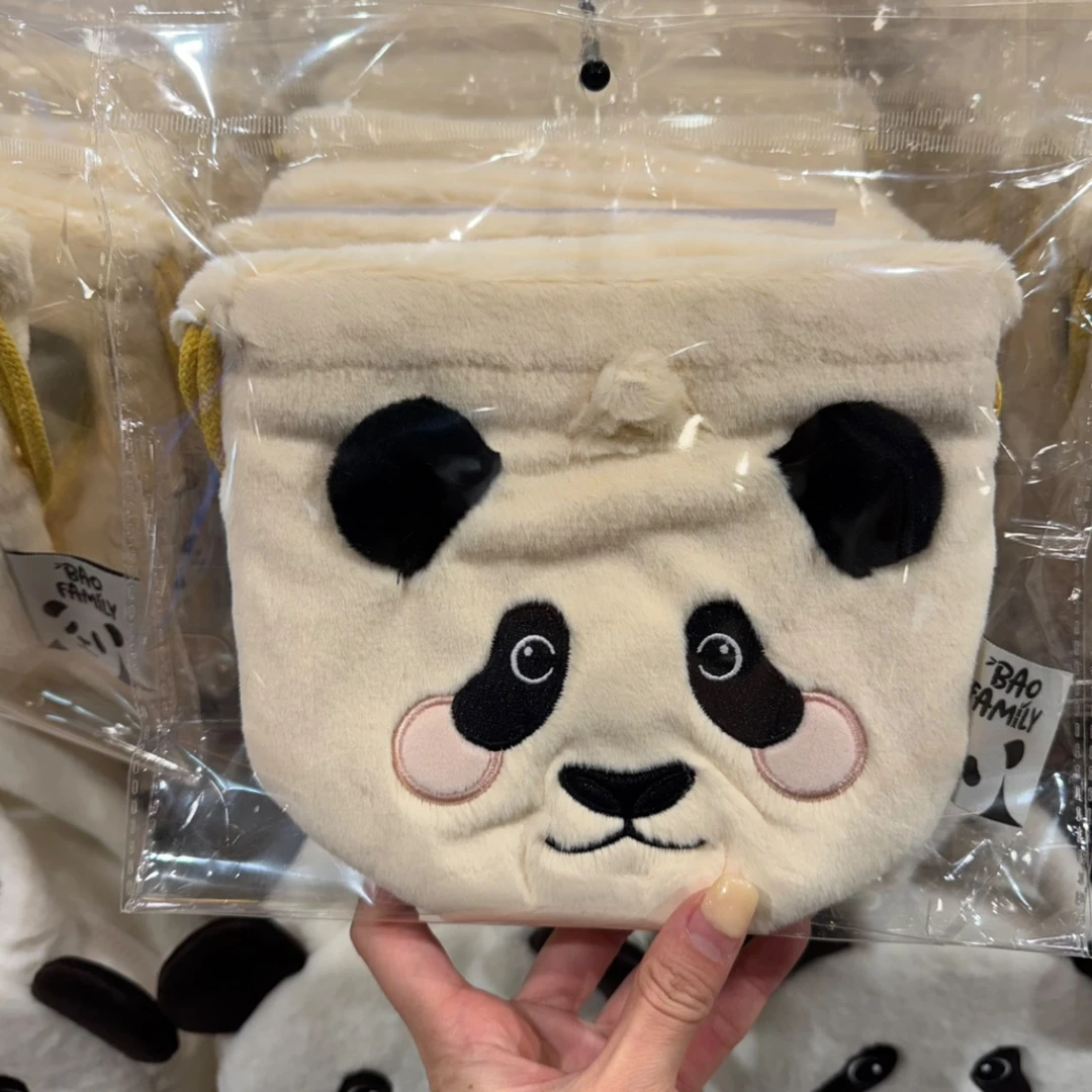 爱宝乐园2025年新款福宝时尚单肩冬季秋冬儿童包抽绳袋毛绒卡通