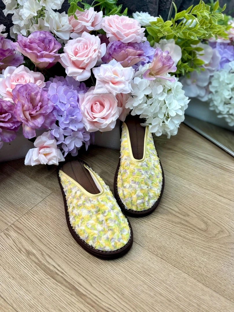 西楚花仙子拖鞋-【新款-西楚XICHU手工千层底布鞋】软底百搭中国风