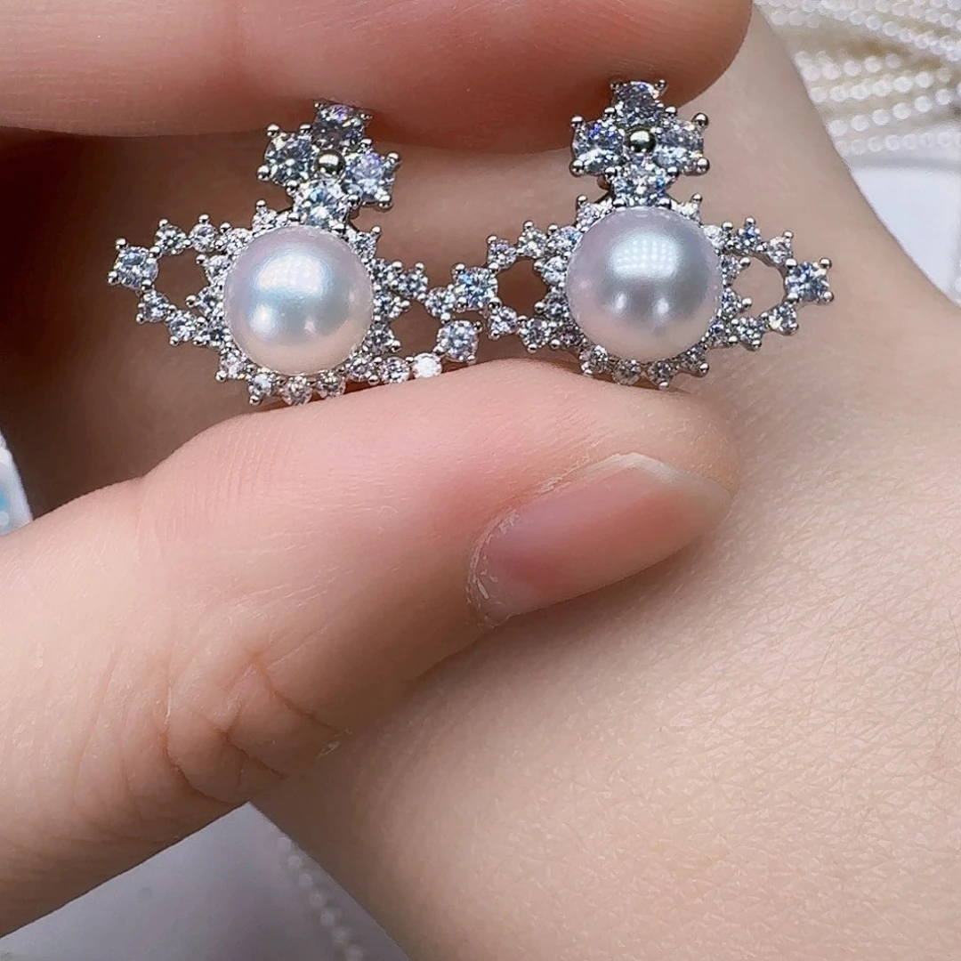 未镶嵌淡水珍珠耳饰