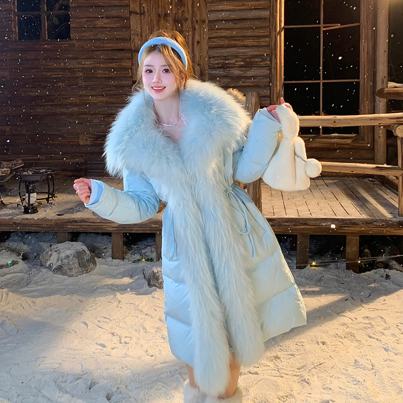 冰冰来了 【貉子毛全色】轻奢少女羽绒外套26494/26384/26459