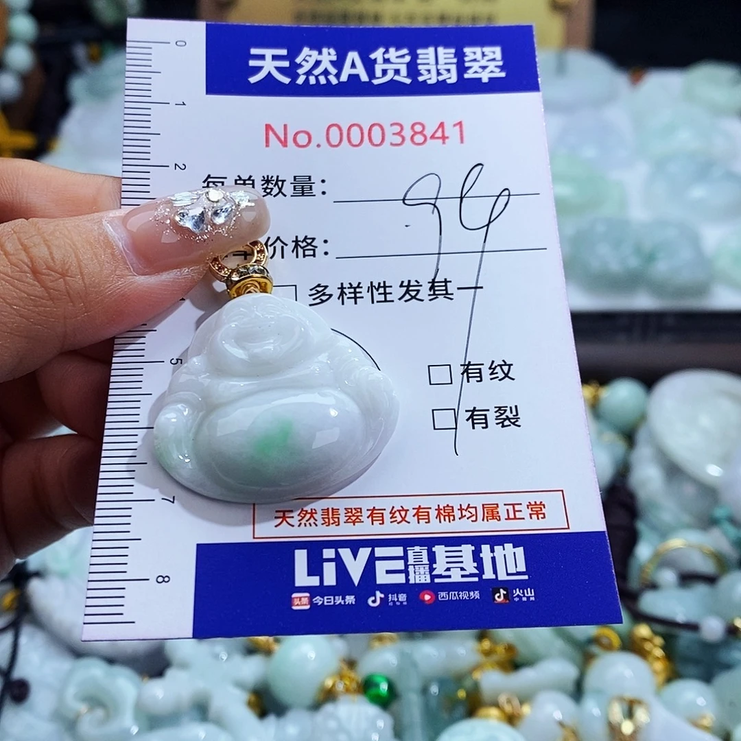 翡翠未镶嵌毛衣链3841