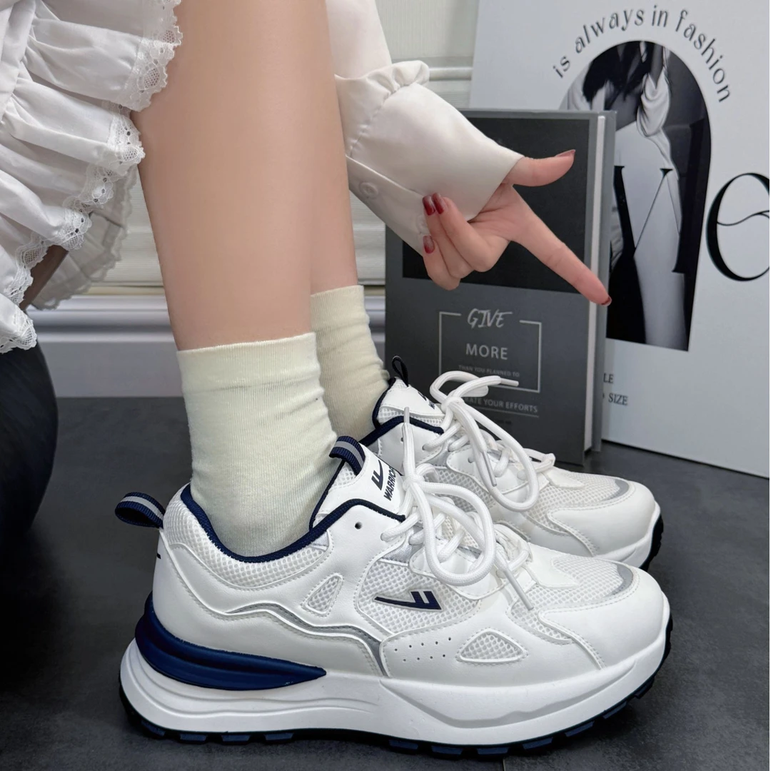 Warrior/回力老爹鞋女春季百搭美式复古跑步鞋子女小众休闲运动鞋