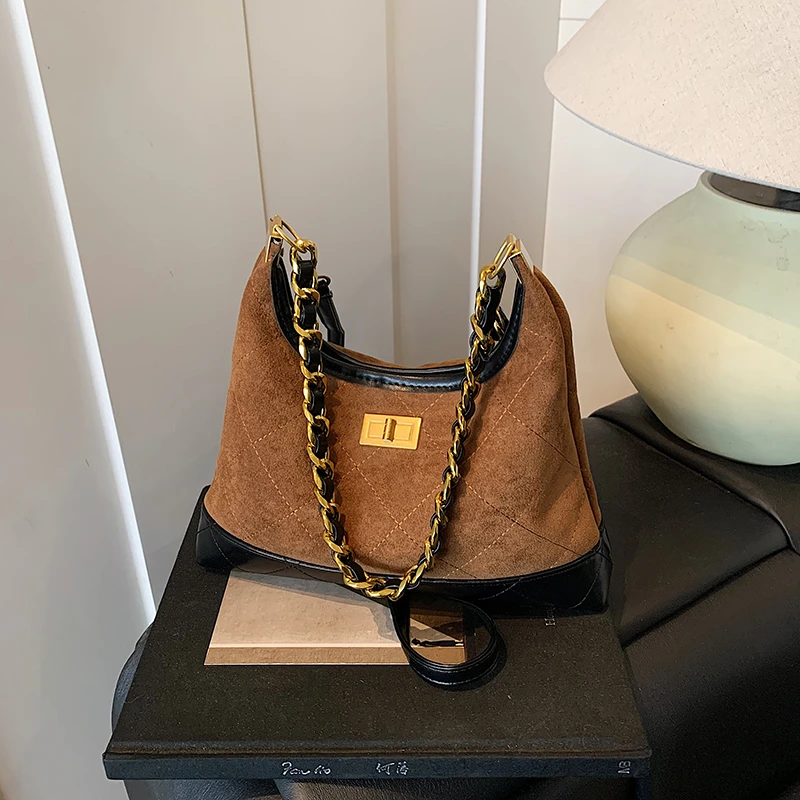 practicecozy洋气时尚简约女士腋下包百搭纯色单肩包休闲斜挎包