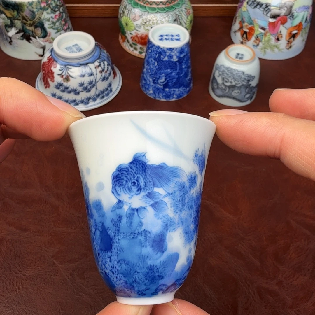 清***.陶现代景德镇全手绘陶瓷