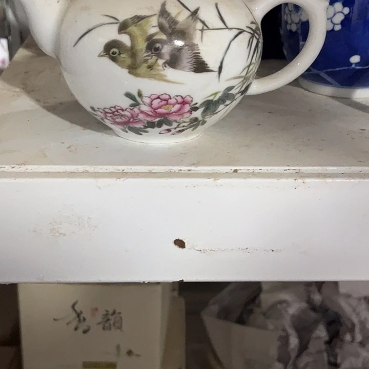 摆件手绘茶壶66666666666