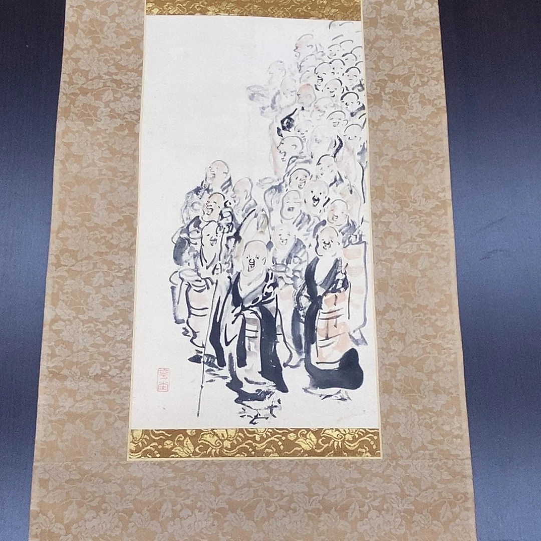 月***江横款装饰画人物画