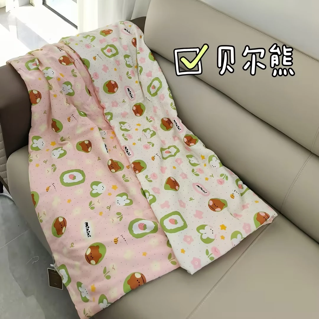 【福运鸟】1.1爆款人造棉夏被 双面夹棉加密绗缝工艺夏凉被专享