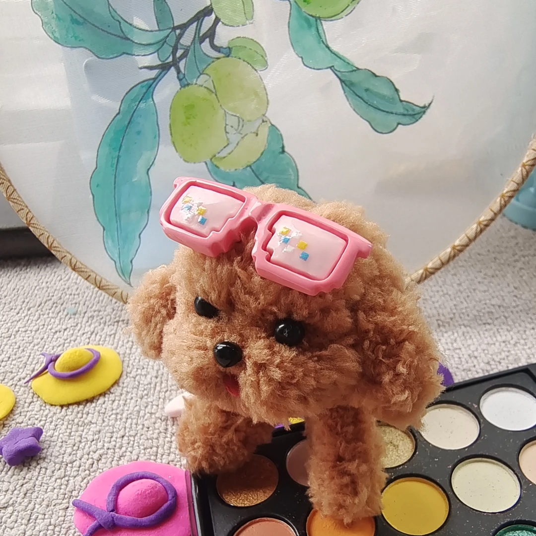 纯手工扭扭棒珊瑚绒小狗成品玩具毛绒小狗玩具狗狗玩具儿童