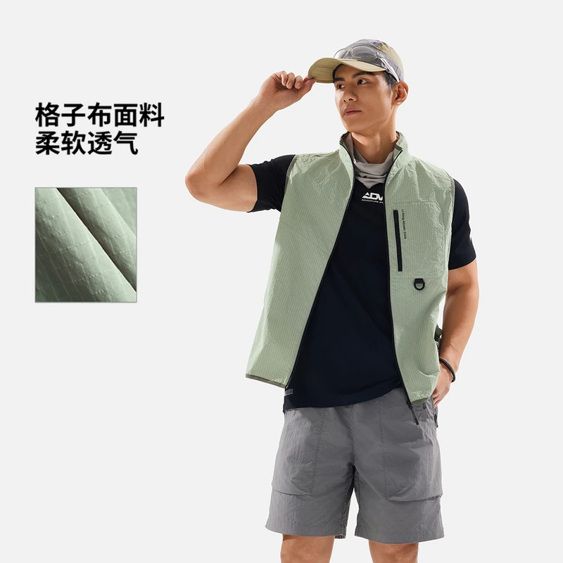 【2025新品】李宁健身系列男子反光宽松单马甲AMDV083