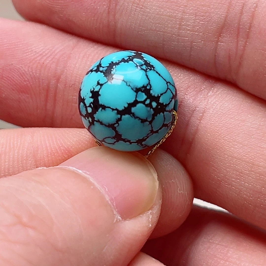 绿松石圆珠14.1未镶嵌