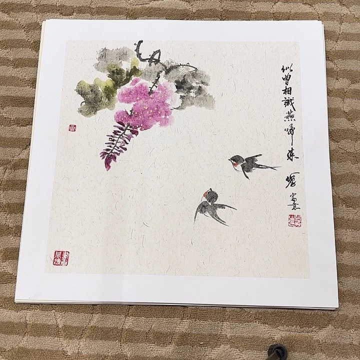 国画花鸟等多种鸟类和动物50.50