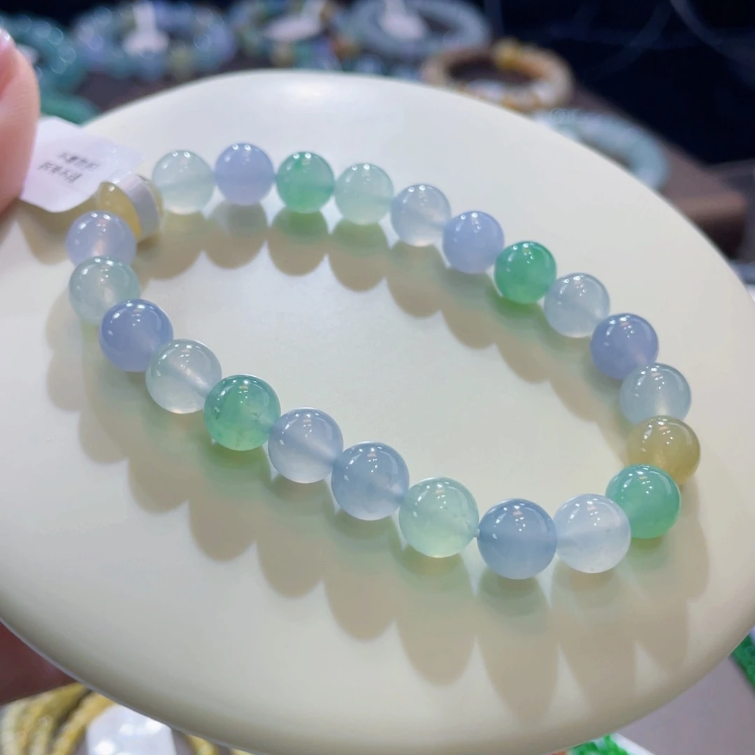 未镶嵌手链翡翠卡8冰多宝