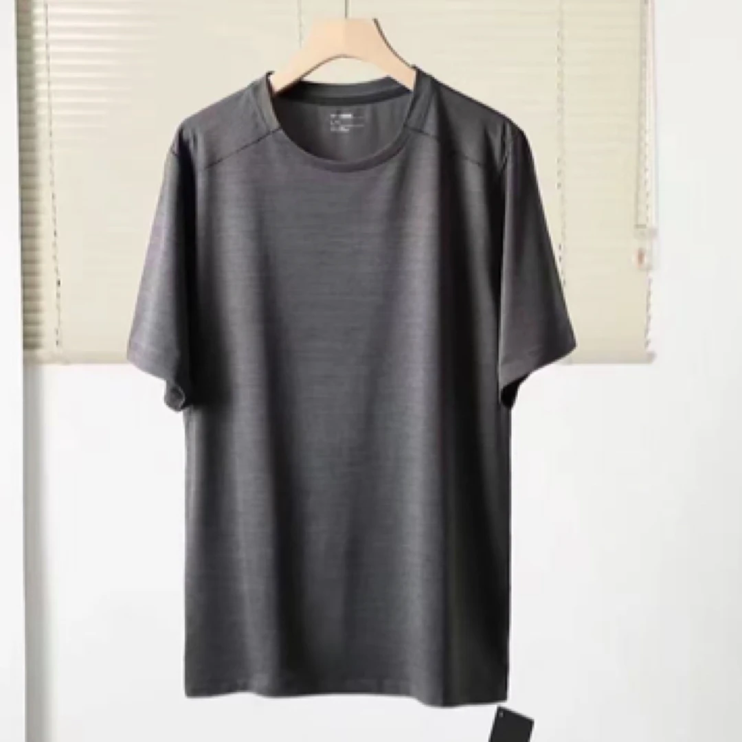 速干2025冰丝短袖T恤速干短袖冰丝T恤运动速干短袖加肥短袖