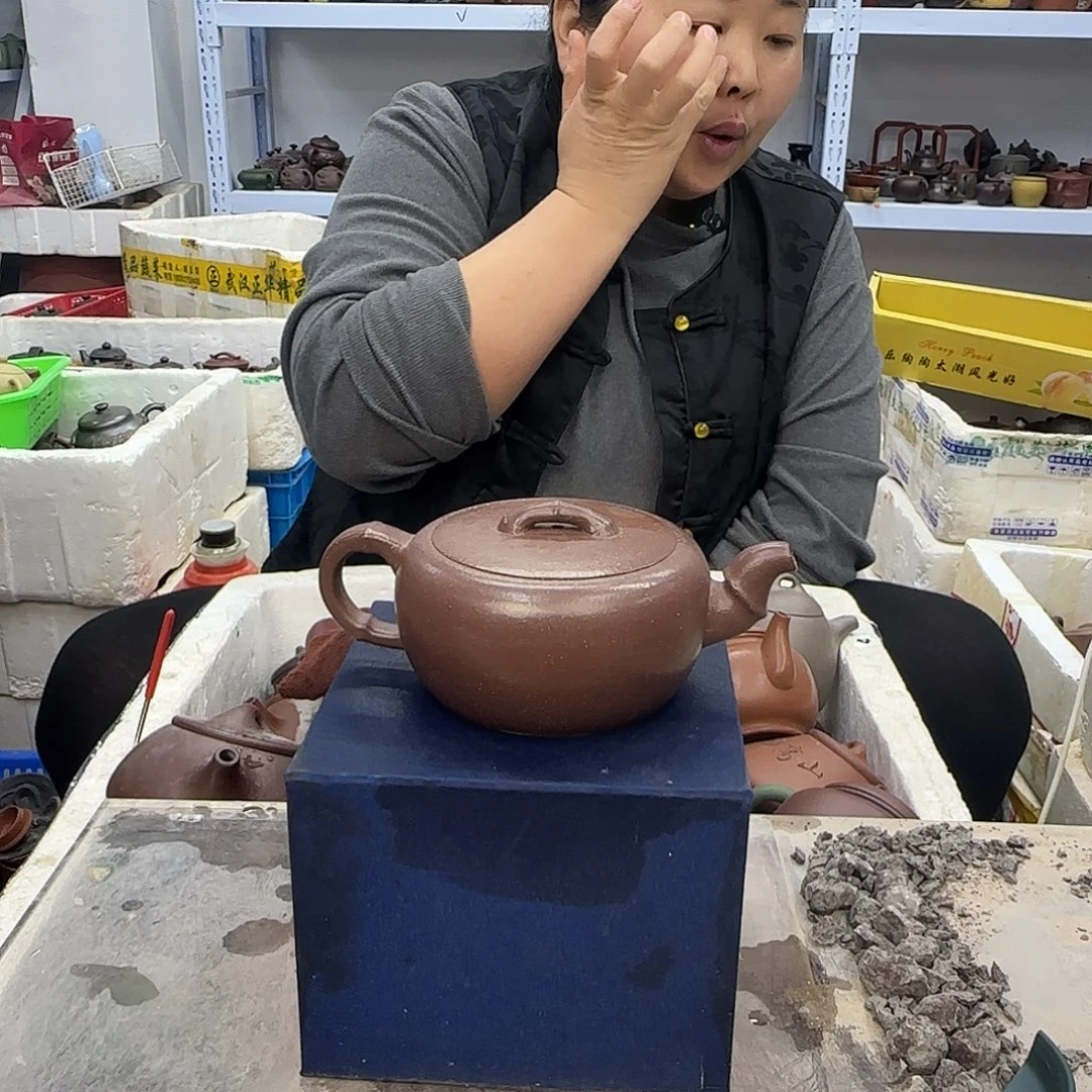 茶壶紫砂宜兴紫砂壶瑕疵处理