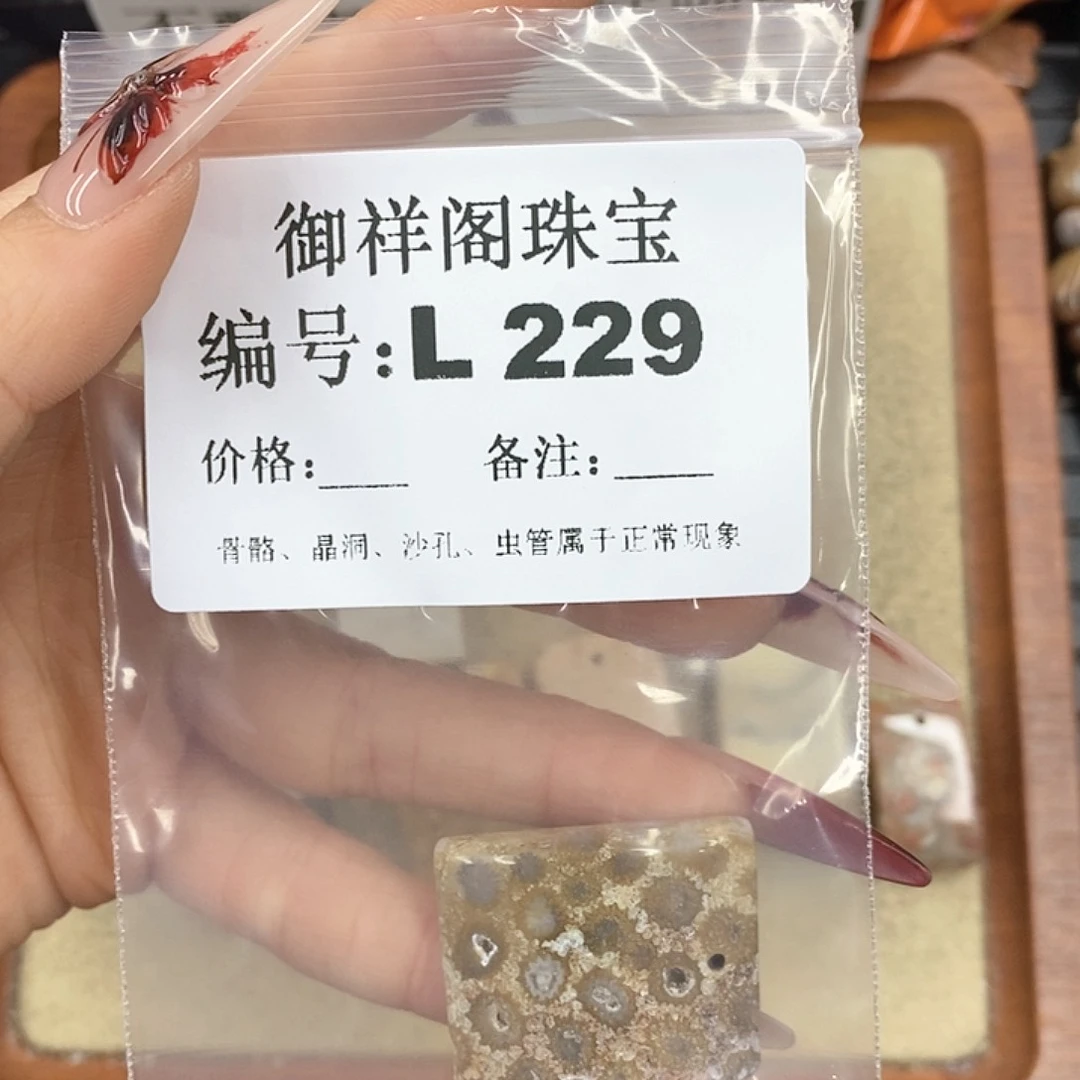 硅化珊瑚(珊瑚玉)颈饰未镶嵌逐*?