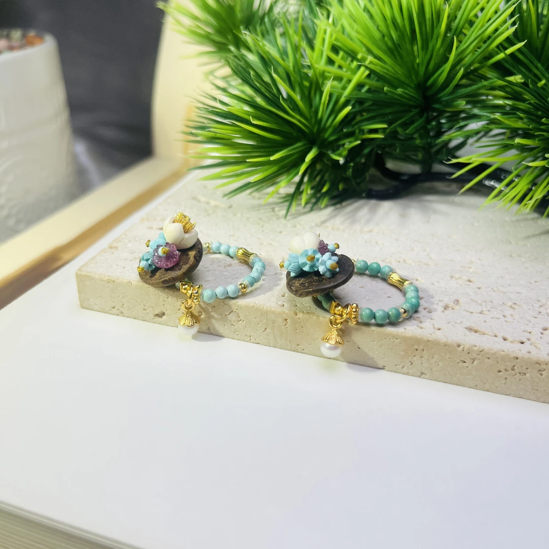 925银木质银制品 【桦雅】925银多宝戒指多样发一 A1695自发