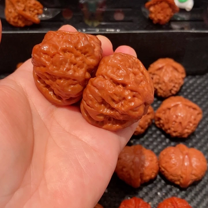 文玩核桃把件用****742.7尺寸蛤蟆头2595