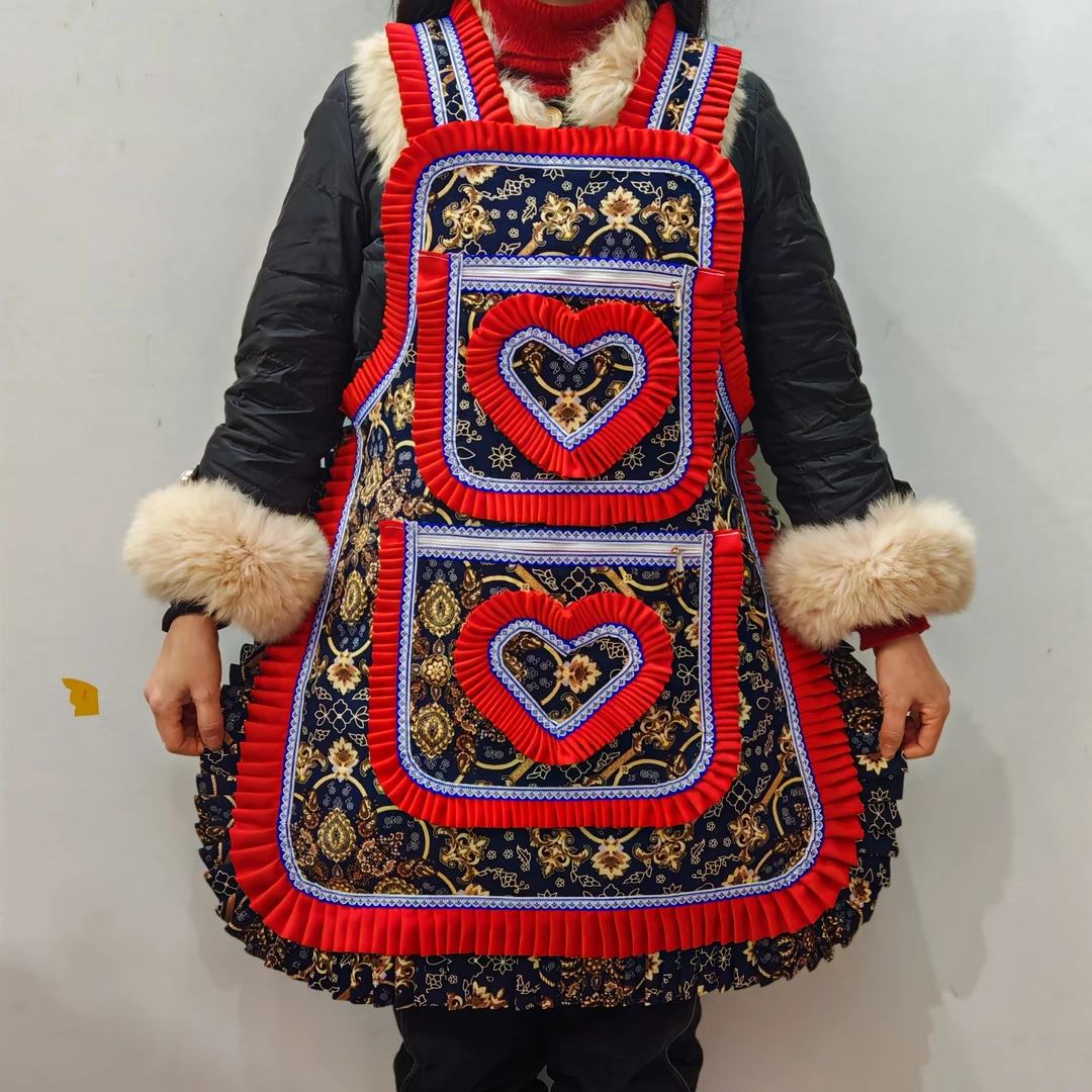 贵州新款花边围裙爆款厨房专用时尚可爱自产自销