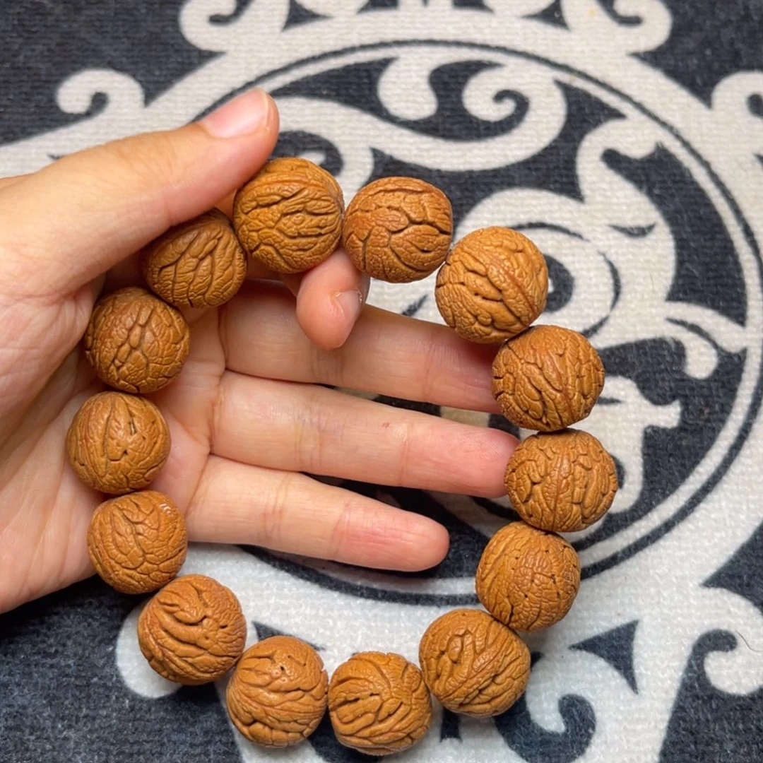 桃核手串龙纹桃核