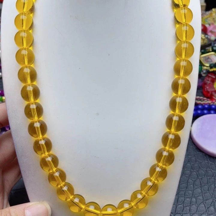 树脂制品63号黄色项链