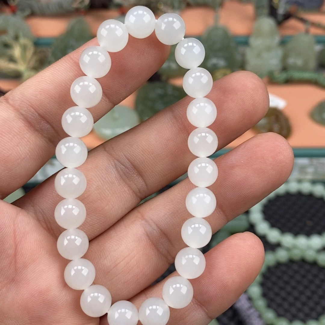 和田玉未镶嵌手串