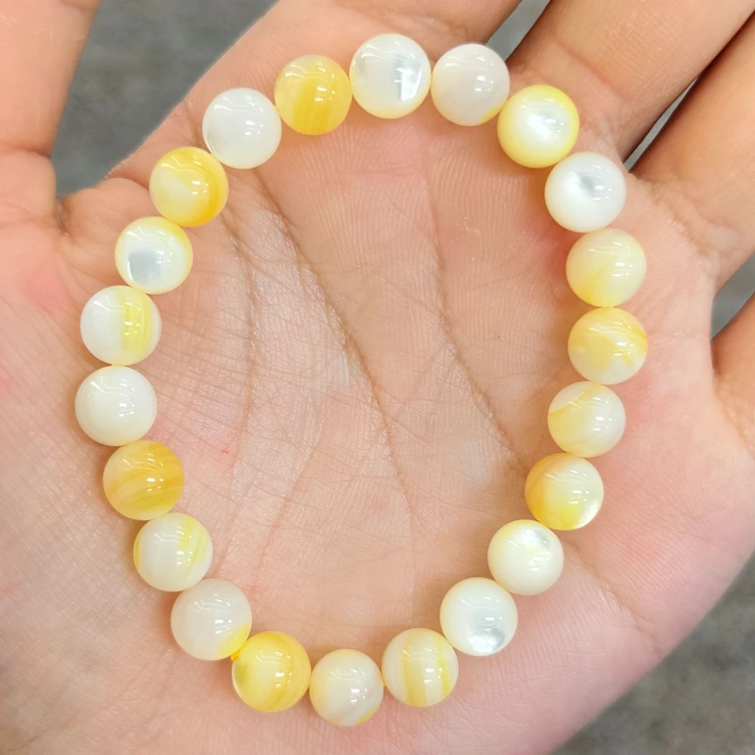 黄金贝手链【小北质检】ZJH904Z12多样性发一7.5mm