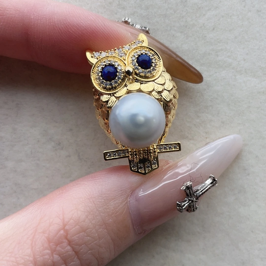 海水珍珠未镶嵌胸针3