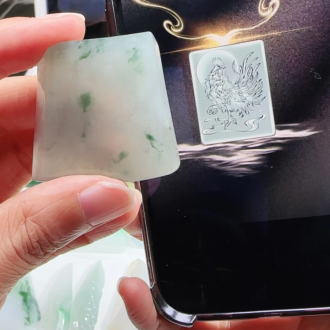 定制翡翠未镶嵌缅甸翡翠挂件