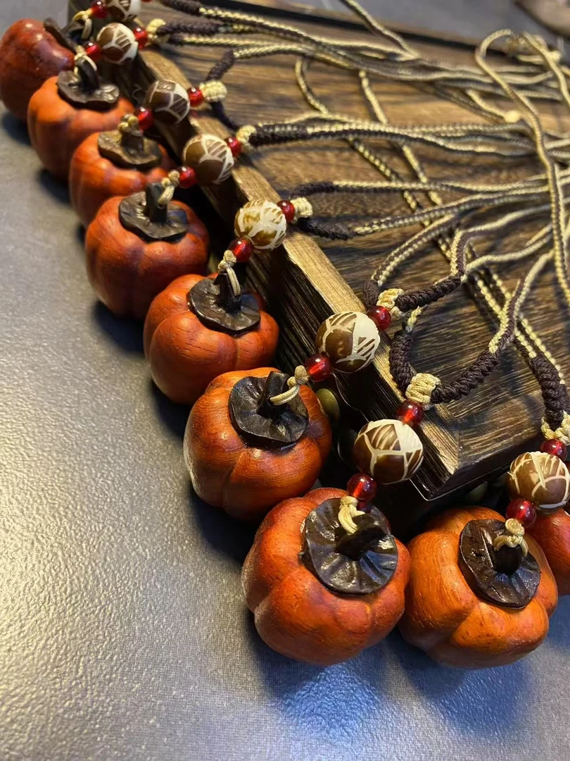 非金属布艺项链 手工项链柿柿如意 1070