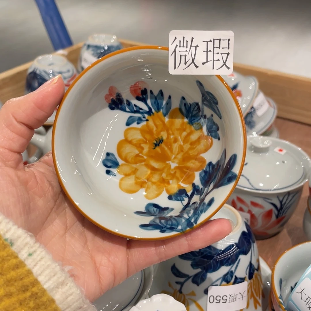 有瑕釉下彩纯手绘