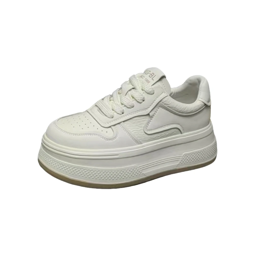 （蓝鲸）【镇店之宝】2519  29660真皮厚底小白鞋 （标准尺码）