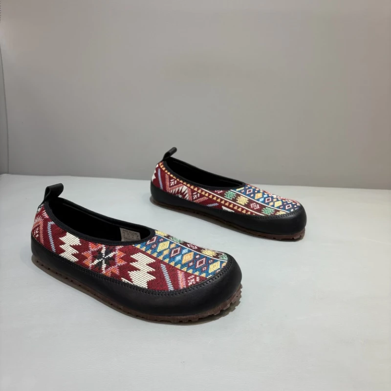 中国风瓢鞋2025新款透气布鞋懒人鞋乐福鞋一脚蹬乐福鞋软底开车鞋