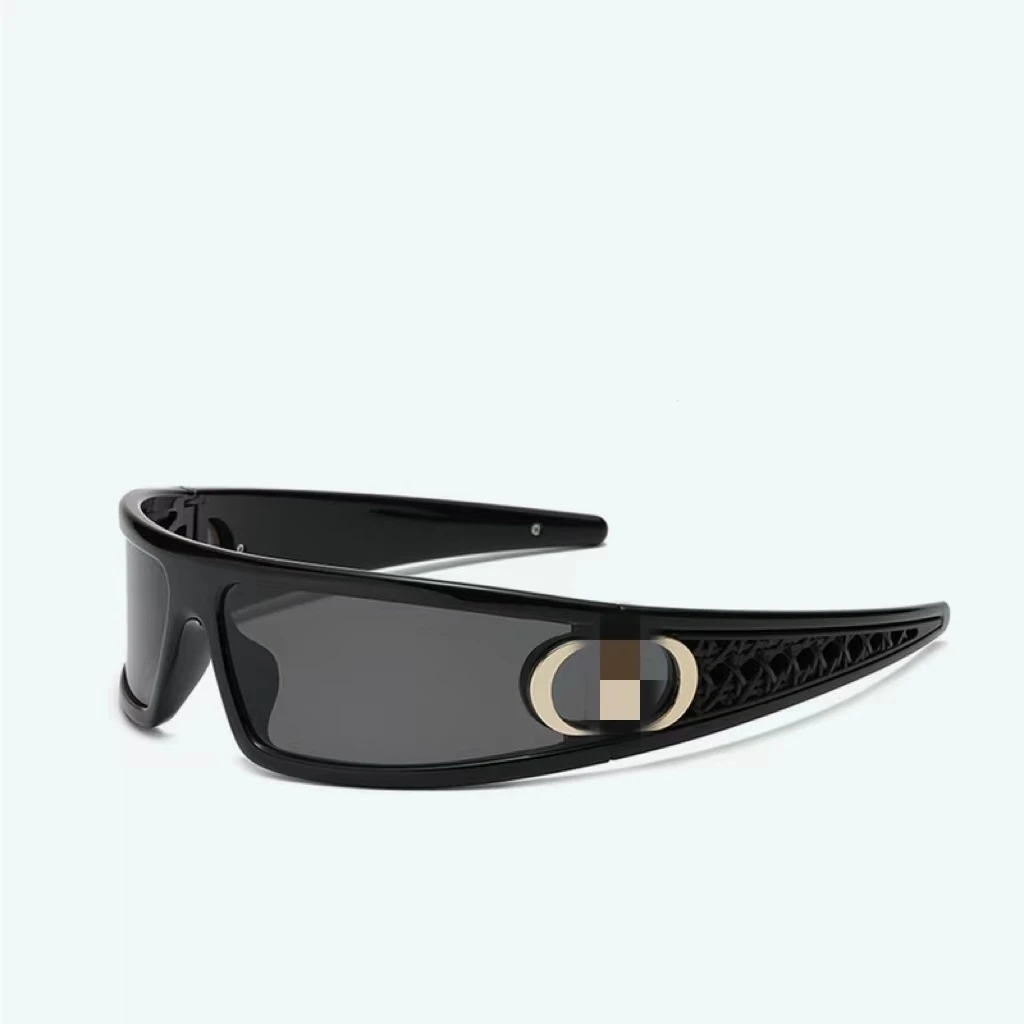 2025新款未来感发箍墨镜女二合一太阳镜时尚辣妹高级感眼镜男批发