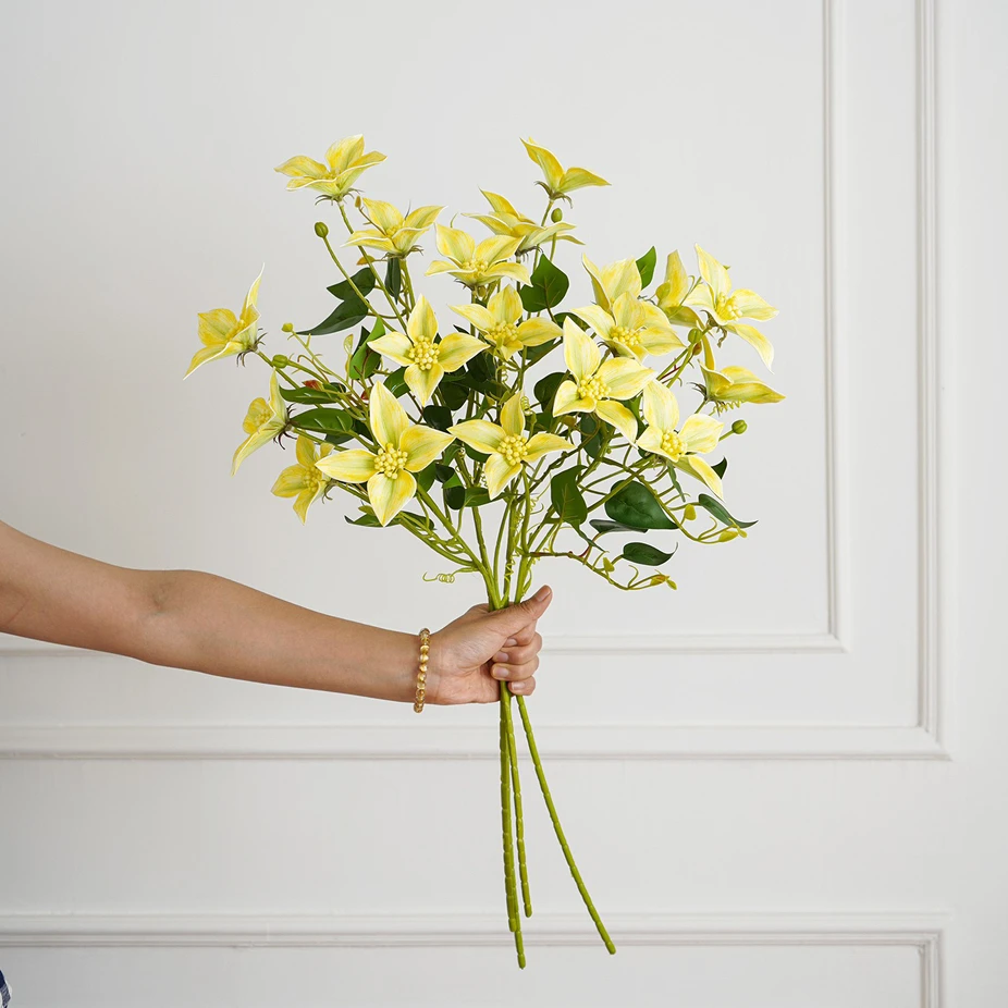 仿真花假花娟花油画百合家居装饰花艺点缀捧花装饰点缀