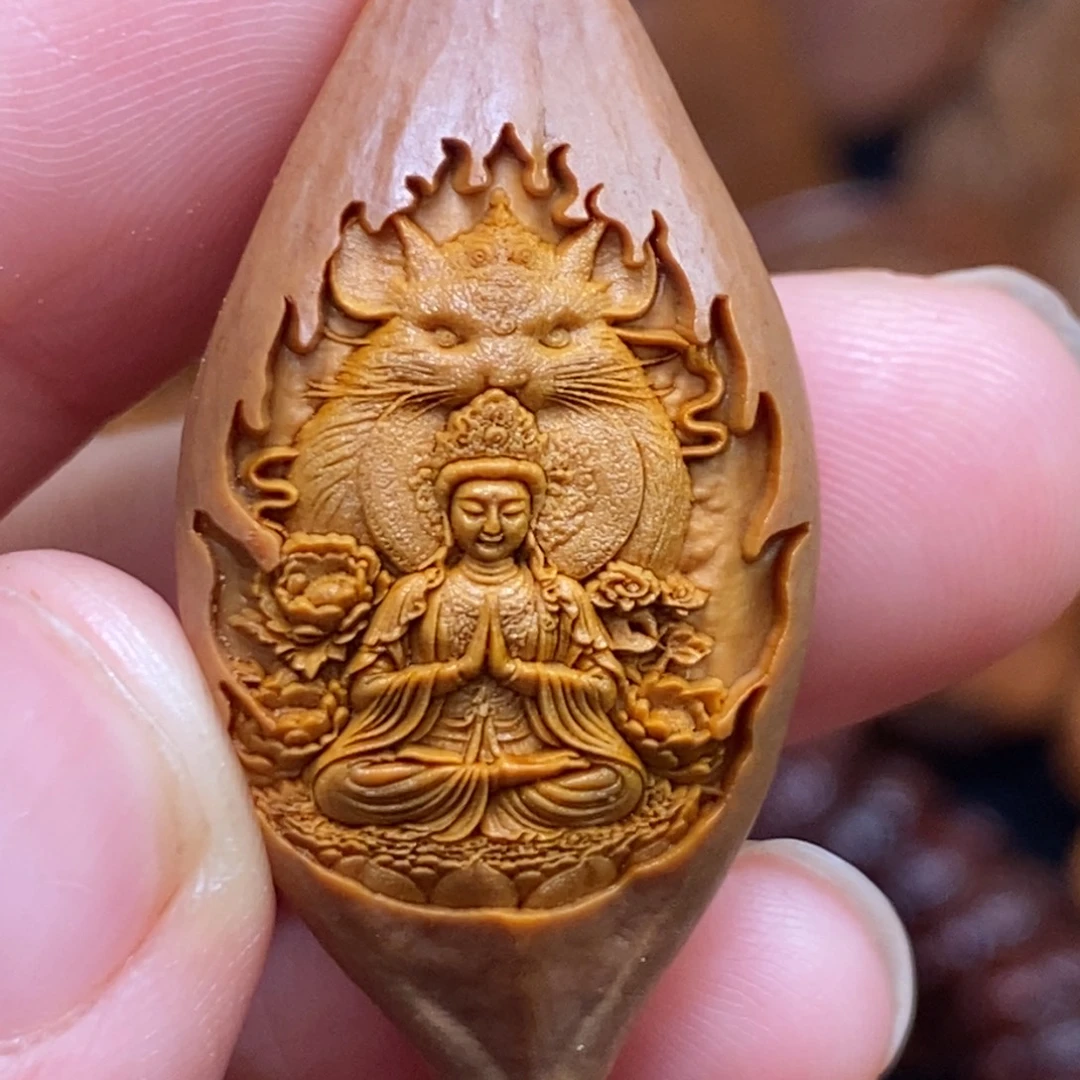 菩提籽类橄榄核雕刻手串手链项链吊坠