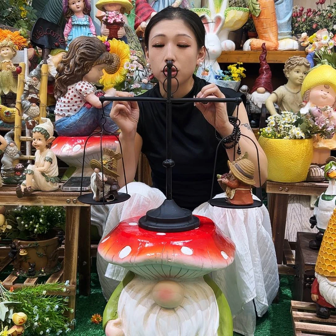 花园摆件红红火火