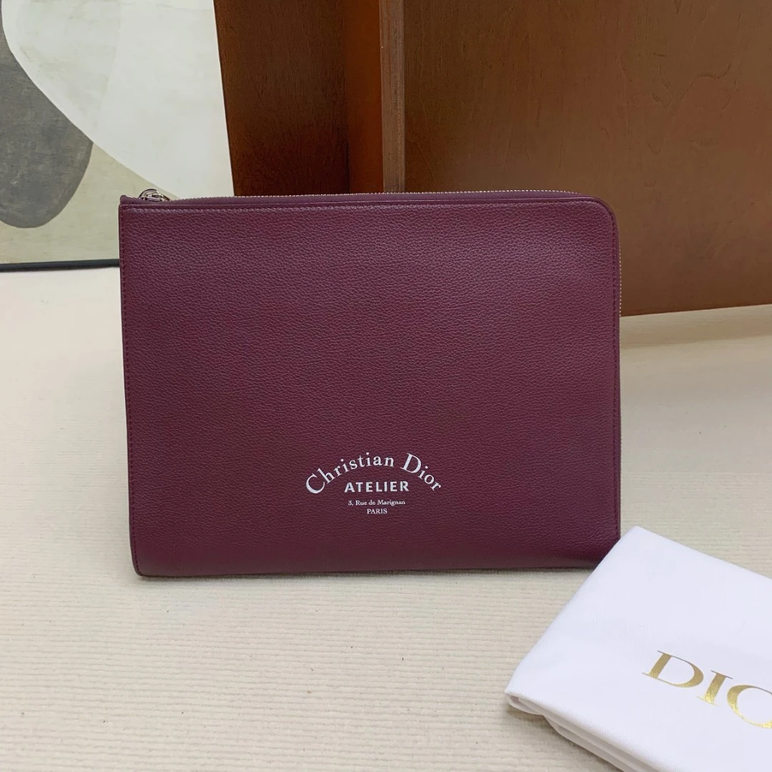 95新 DIOR/迪奥 【闲置】dior 荔枝牛手包