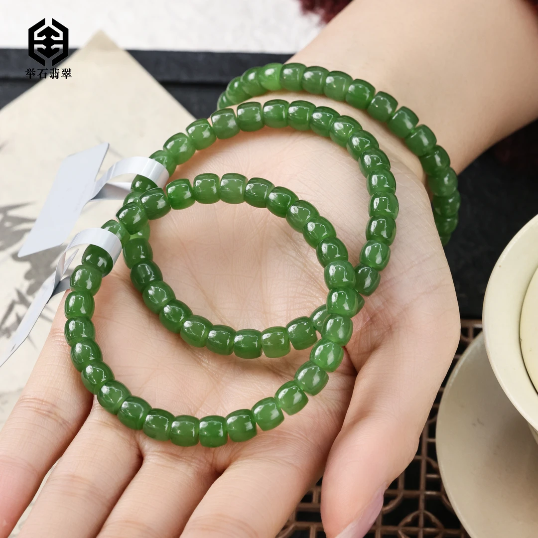 【举石臻品】TH0212-693-108和田玉手串（一件/多样性发/约6mm+）J