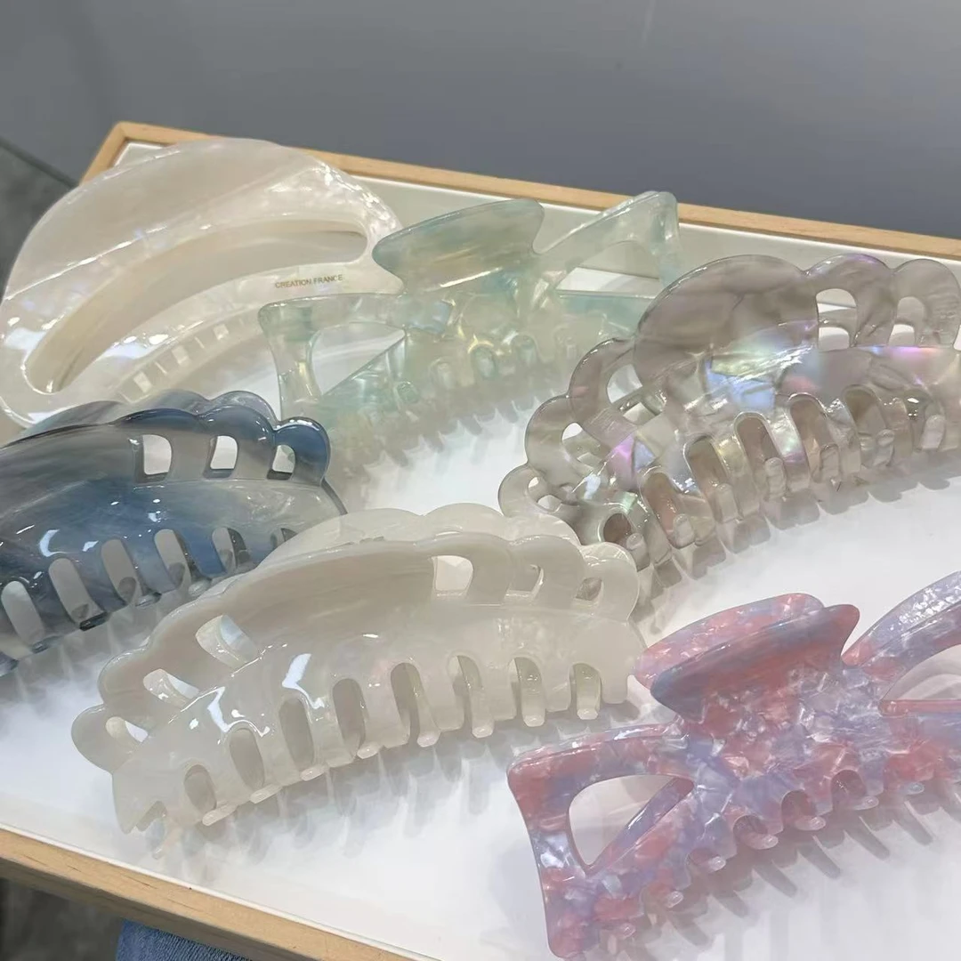 夏日加厚醋酸抓夹（超大号）合集 ，适合头发多头发长的姐妹～#0607