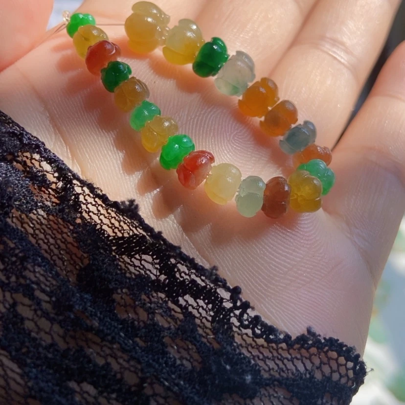 【闪购商品】未镶嵌定制翡翠莲花珠