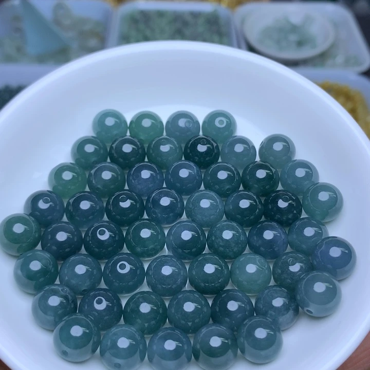 散珠翡翠卡10冰透蓝水10个