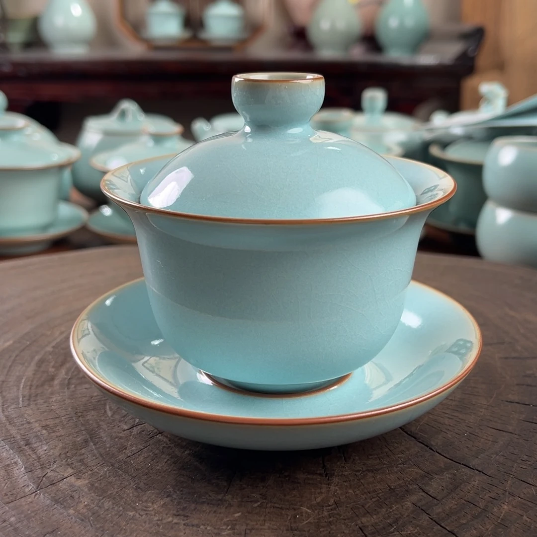 天青色元宝盖碗1111