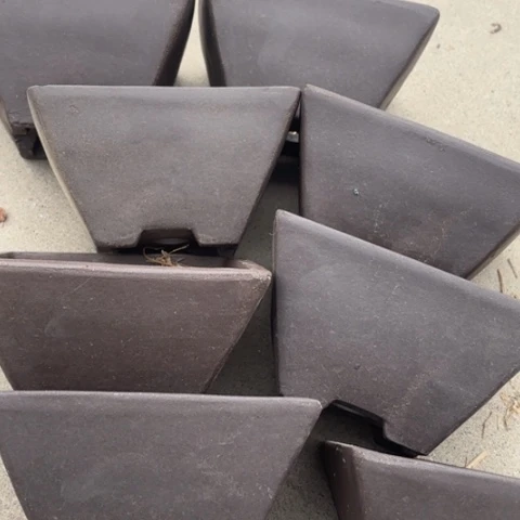 紫砂花盆100-8。