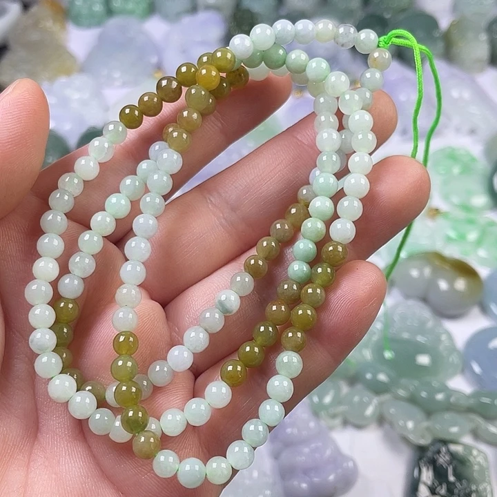 翡翠未镶嵌颈饰珠串